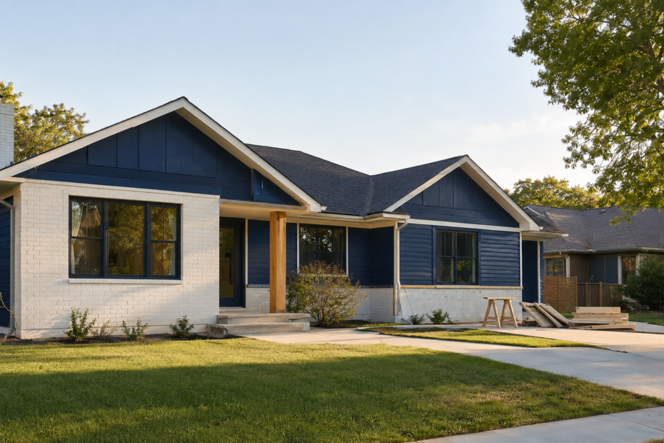 Single-family investment property undergoing renovation in Georgia