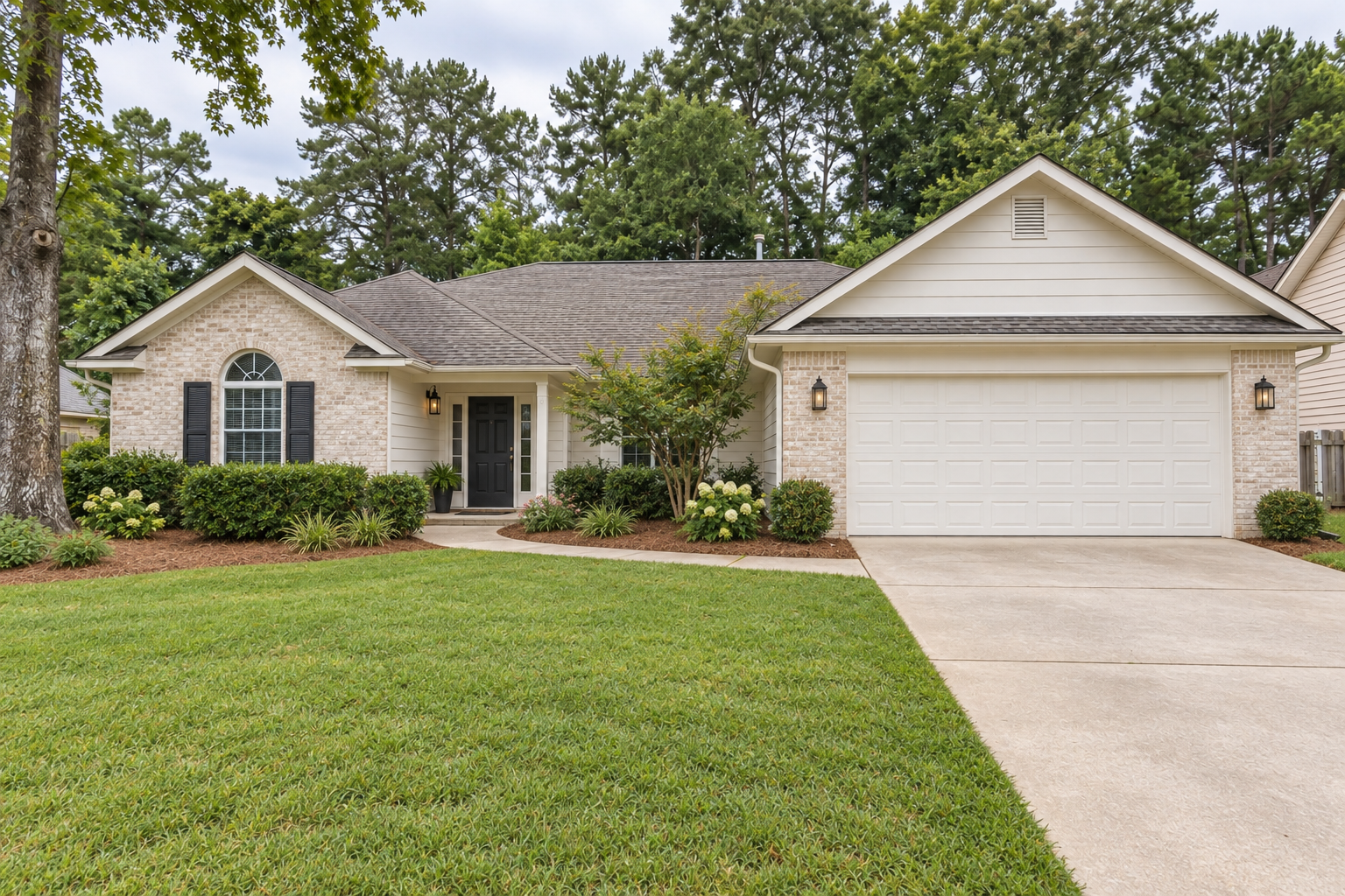 Illustrative concept of an Atlanta Georgia single-family property after exterior renovation