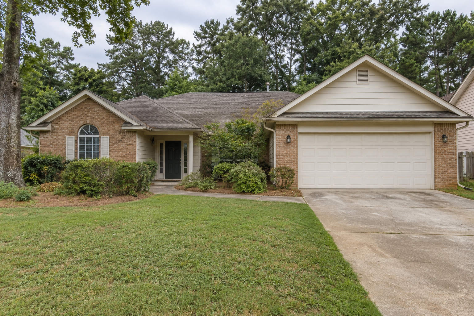 Illustrative concept of a dated Atlanta Georgia single-family fix and flip property before renovation